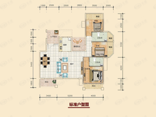 红日山湖洋房143平户型图