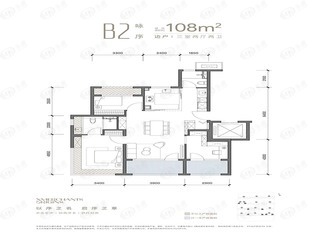 通州富力中心B2咏序户型图