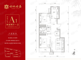 招商·云璟揽阅A1户型户型图